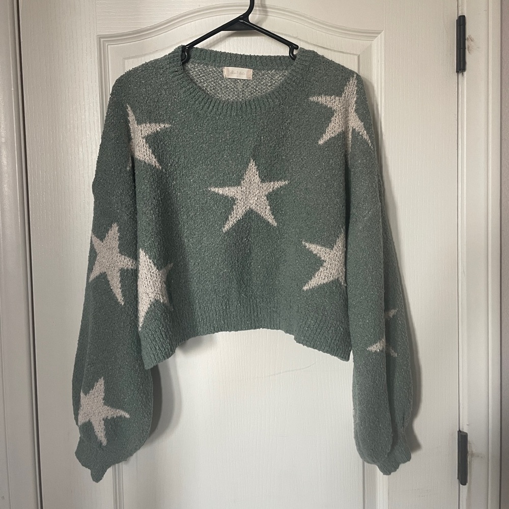 Altar'd State Starry Cropped Sweater